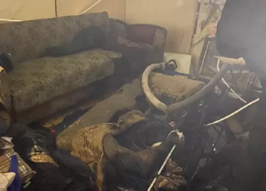 У Житомирському районі через необережне куріння виникла пожежа