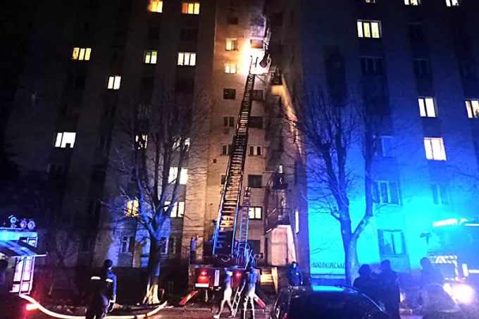 У Житомирі горіла кімната в гуртожитку