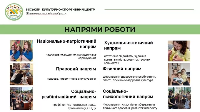 У житомирських підліткових клубах займається майже 800 вихованців