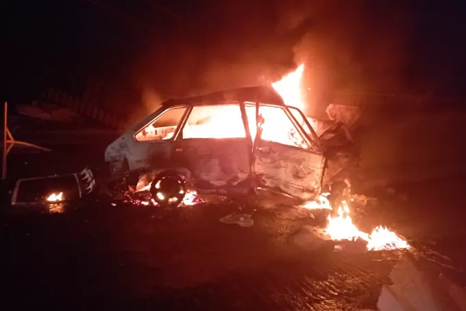 Внаслідок ДТП у Житомирській області загорілося авто