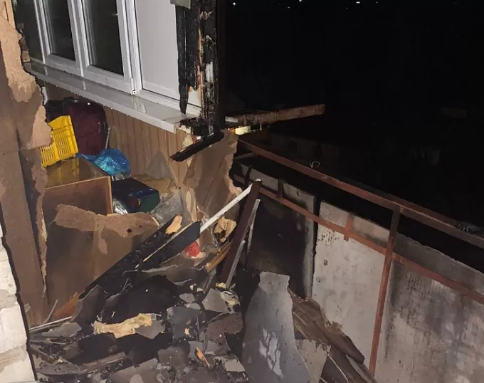 У Житомирі горів балкон у багатоповерхівці