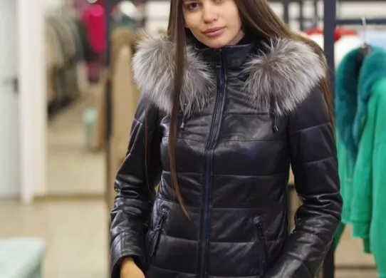 Как выбирать кожаные пуховики женские