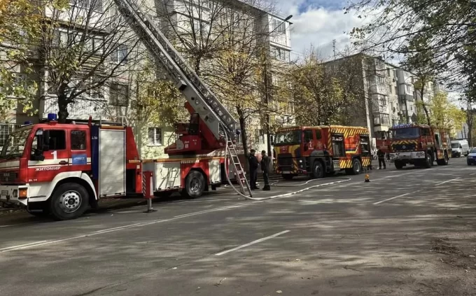 У Житомирі через коротке замкнення у квартирі спалахнула пожежа