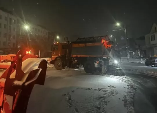 Снігопад у Житомирі: комунальники працювали з ночі для ліквідації наслідків негоди
