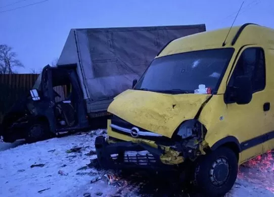 На Житомирщині вантажівка зіткнулася з мікроавтобусом