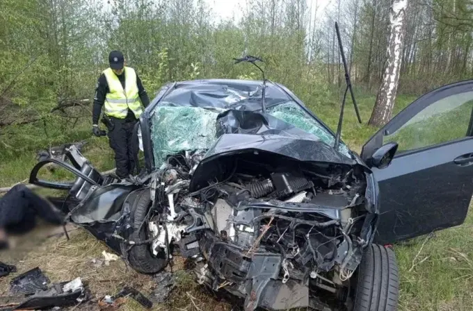 На Житомирщині мешканець Києва врізався у дерево - загинув пасажир авто