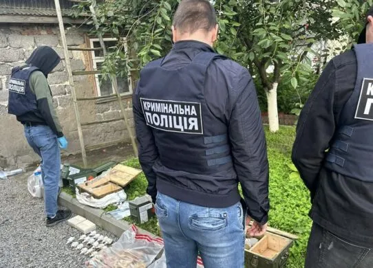 На Житомирщині поліція поїхала на виклик про домашнє насильство, а натрапила на цілий арсенал зброї
