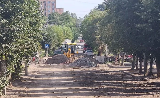 Ремонт дорожнього покриття по вулиці Шевченка, Бердичів