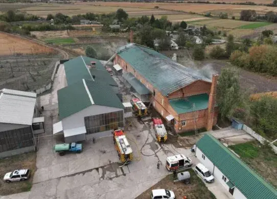 На приватному підприємстві із хмелем у Житомирському районі сталася пожежа