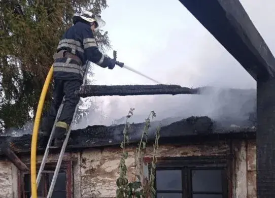 На Житомирщині горіла зерносушарня
