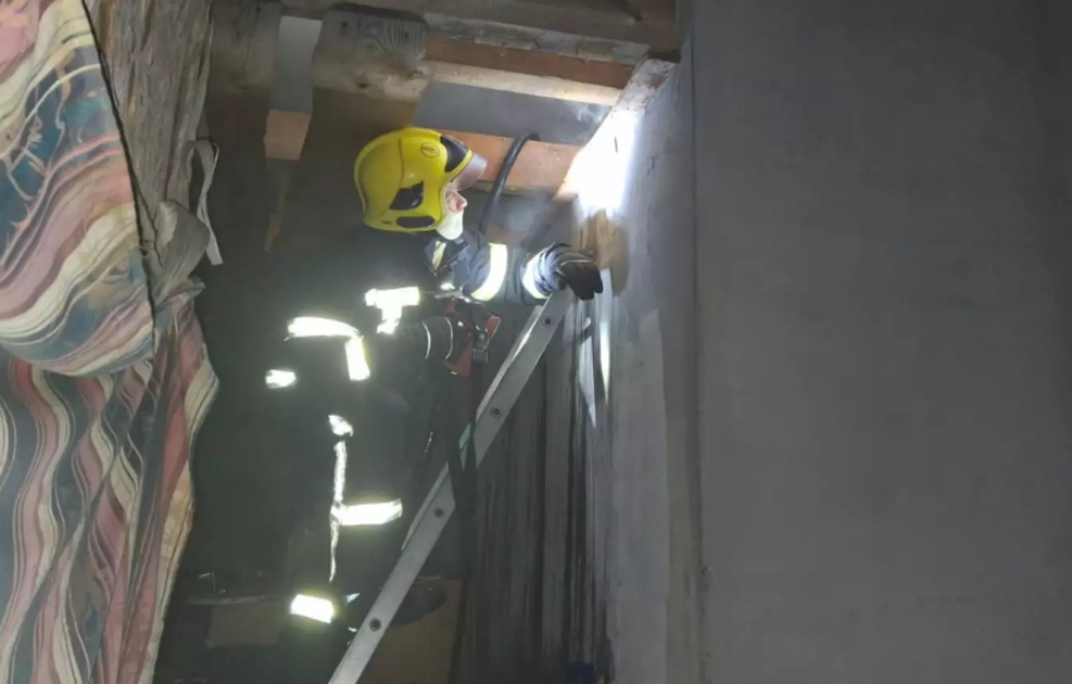 У Коростені горіла приватна лазня