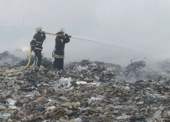 У Бердичеві горів полігон твердих побутових відходів
