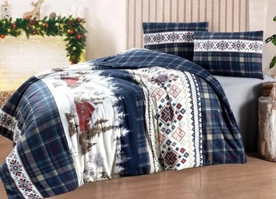 Новогоднее постельное белье — уютный акцент в интерьере к праздникам