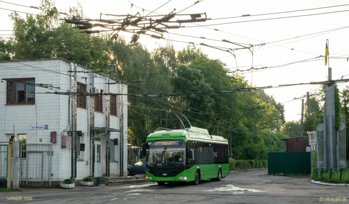 У Житомирі тролейбуси № 5 не курсуватимуть, а № 15, 15А - їхатимуть іншою вулицею