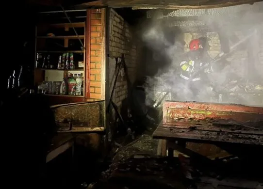 На ринку в Коростишеві горів продуктовий кіоск