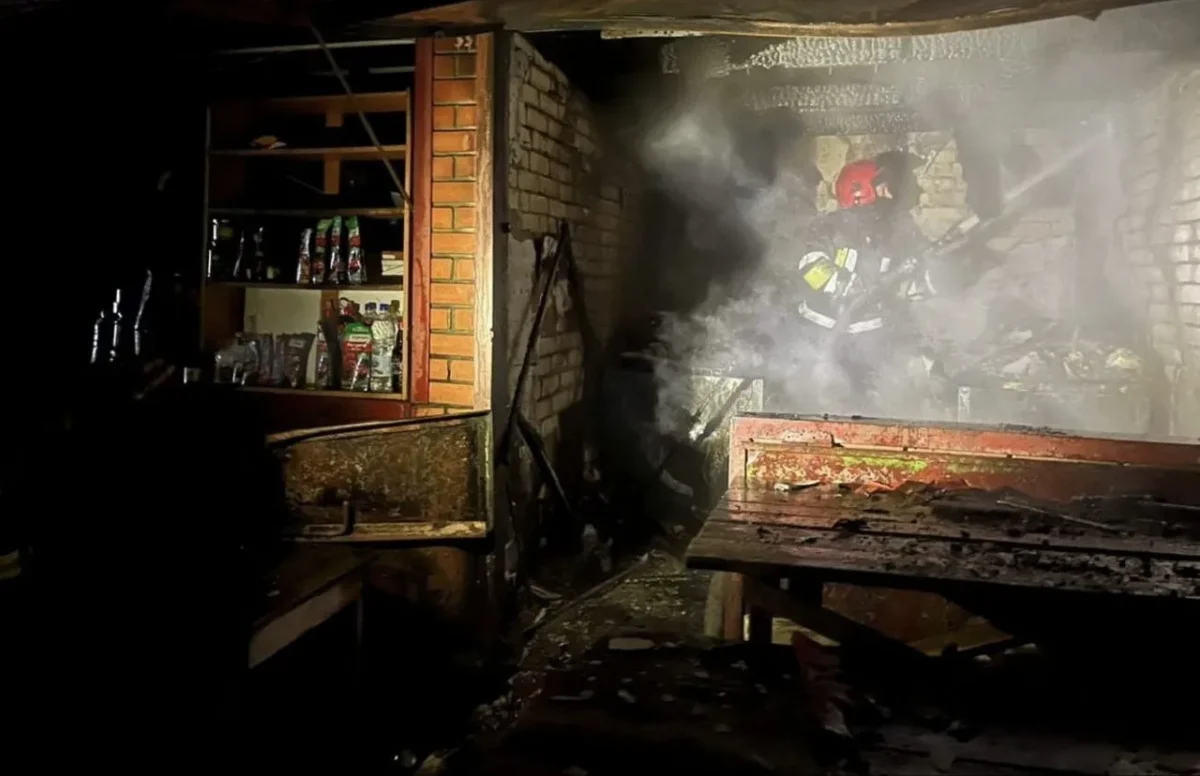 На ринку в Коростишеві горів продуктовий кіоск