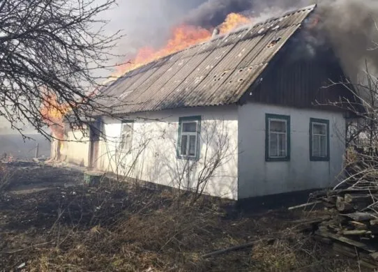 На Житомирщині палили суху траву, а спалили житлові будинки
