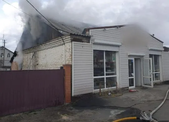 У будівельному магазині на Житомирщині сталася пожежа