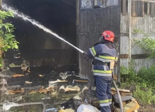 У Житомирському районі рятувальники ліквідували пожежу в недіючій будівлі