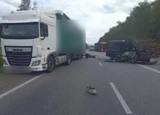 На Житомирщині автомобіль врізався у вантажівку