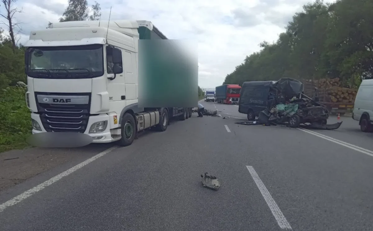 На Житомирщині автомобіль врізався у вантажівку
