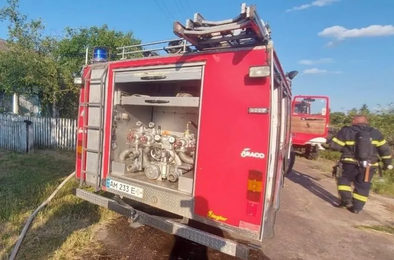 На Коростенщині під час пожежі загинув чоловік