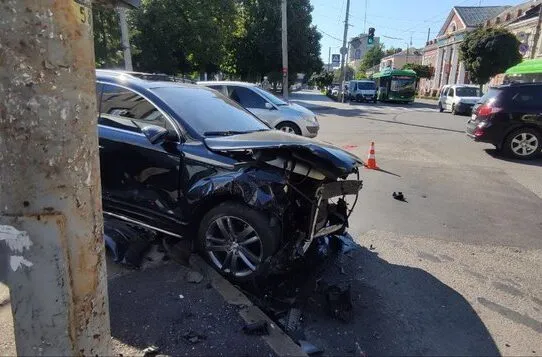 У центрі Житомира зіткнулися чотири автівки