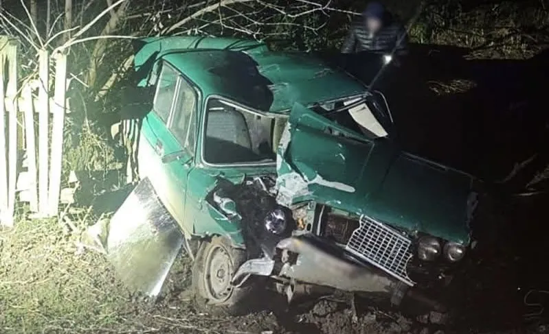 На Звягельщині легковик врізався в електроопору: постраждали двоє