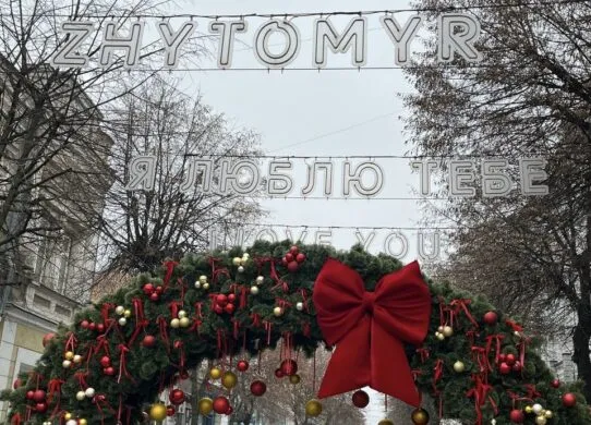 На Михайлівській у Житомирі з’явилася казкова новорічна фотозона