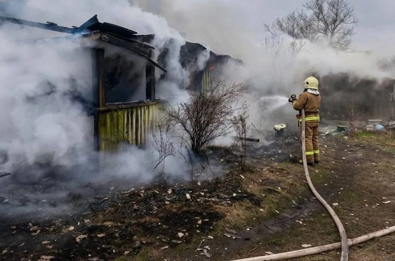 На Житомирщині гасили масштабну пожежу в будинку на двох господарів
