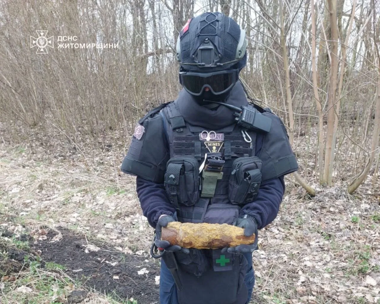 Під Житомиром знищили артснаряд часів Другої світової війни