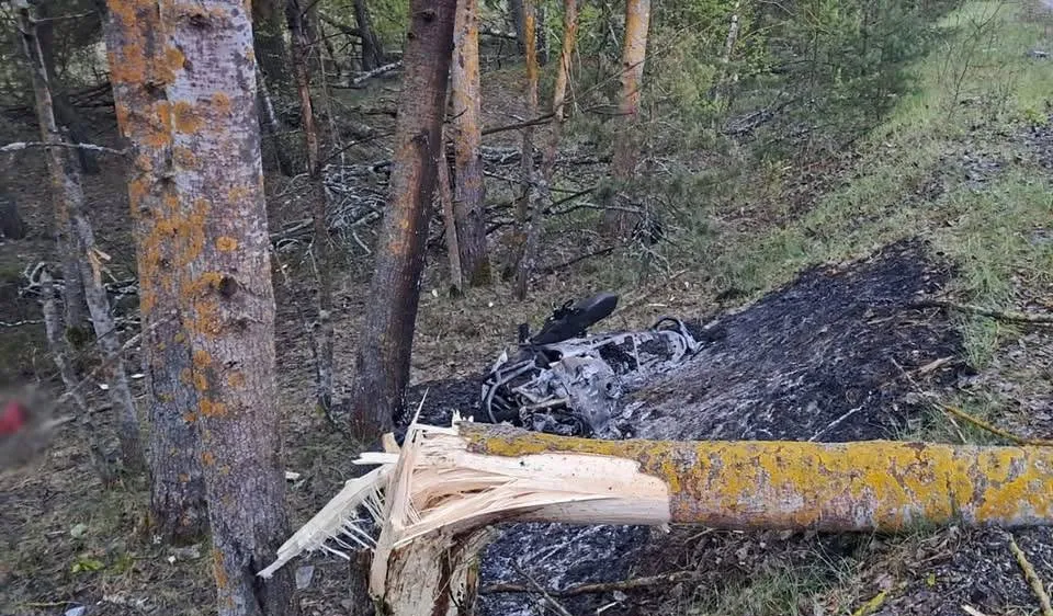 На Житомирщині вночі розбився та згорів мотоцикліст