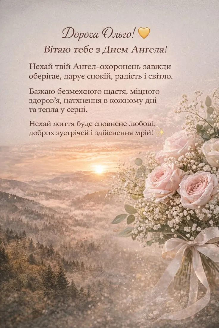 Привітання на День Ольги 11 липня