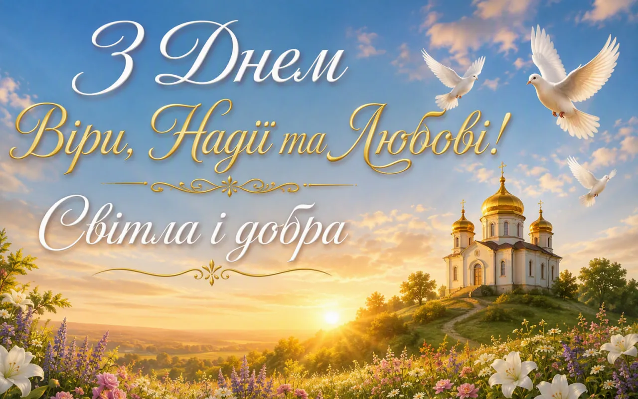 День ангела 17 вересня: привітання Вірі, Надії, Любові та Софії + листівки та красиві картинки