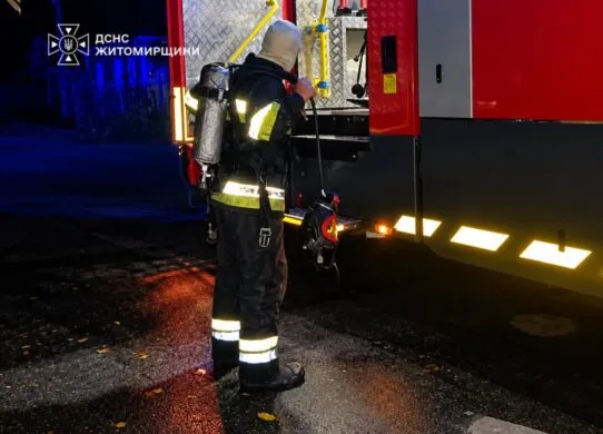 В Коростенському районі загинув чоловік під час пожежі у приватному будинку
